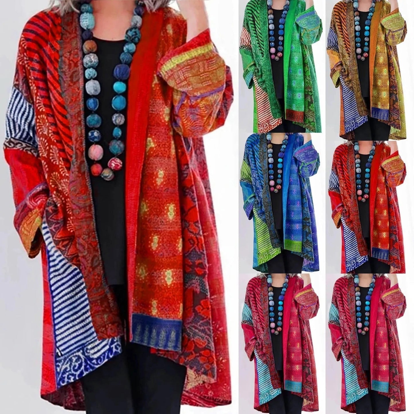 AMELIE™ | CARDIGAN LUNGO IN STILE BOHÉMIEN