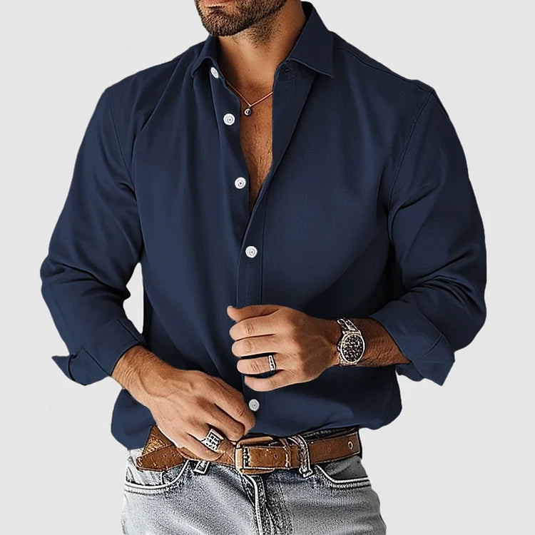 Massimo | Camicia di cotone casual