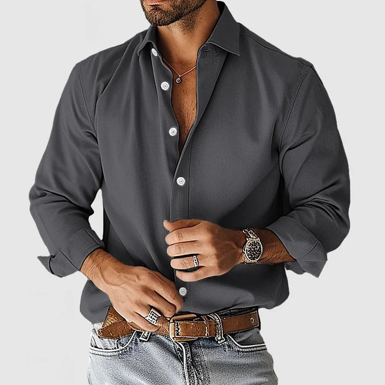 Massimo | Camicia di cotone casual
