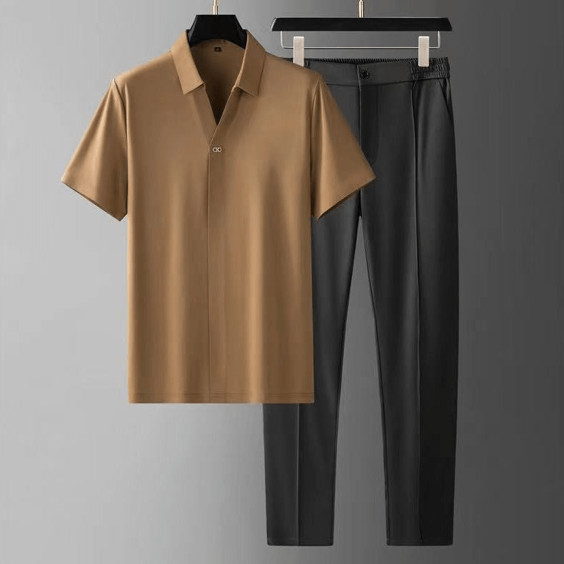 Giuseppe｜Set di pantaloni e camicetta in lino