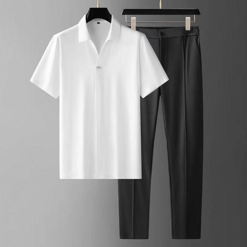 Giuseppe｜Set di pantaloni e camicetta in lino